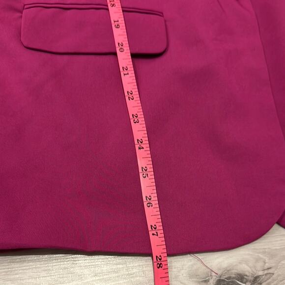 Band of the Free NWT lined Vibrant Pink Oversized Blazer with shoulder Pads. - Picture 7 of 9
